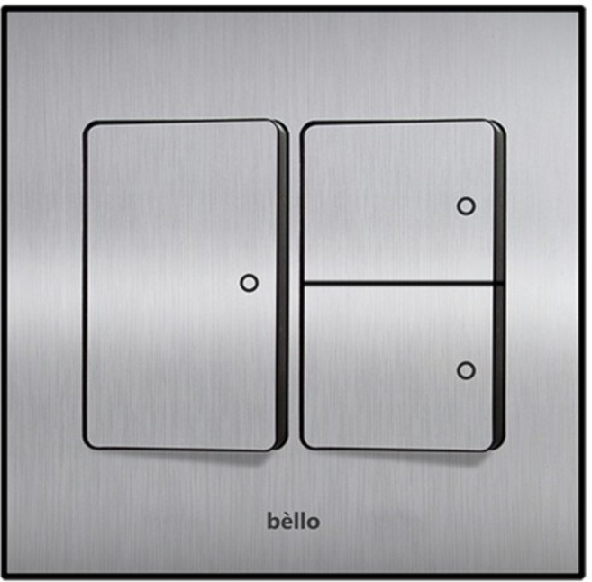 위너스 벨로 2개용 스위치 3구 실버, 1개