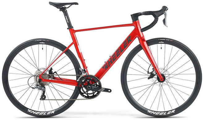 휠러 입문용 시마노 클라리스 풀인터널 칠리ALR 사이클 로드 자전거 L 700C, 1개, 180cm, 스파이럴레드