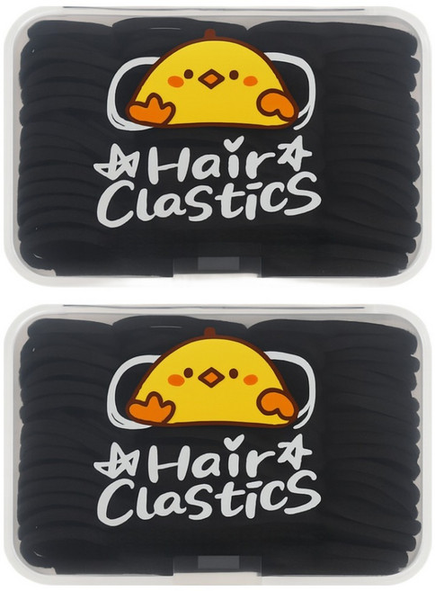 짱짱하고 보관이 편한 머리고무줄 2종 세트