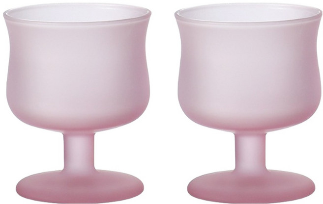 프렌치마르스 무광 그라데이션 컬러 고블렛잔 MMM3045, 퍼플, 2개