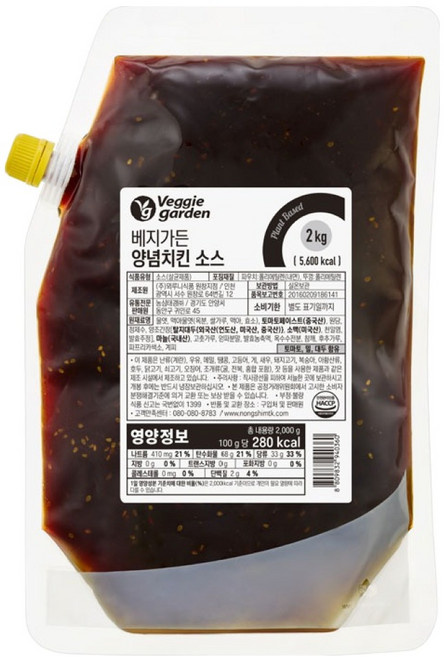 베지가든 양념치킨 소스, 2kg, 1개