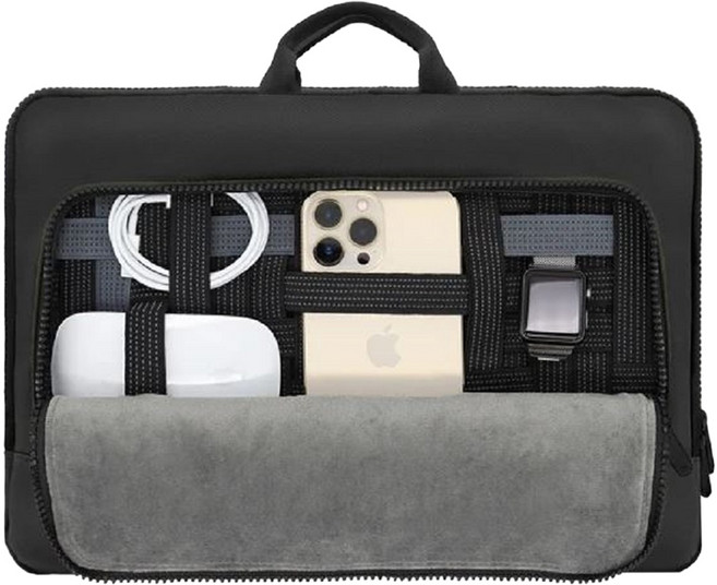 JTLEGEND NESS 防潑水巧納筆電內袋, 霧黑色 + 黑色, 1個