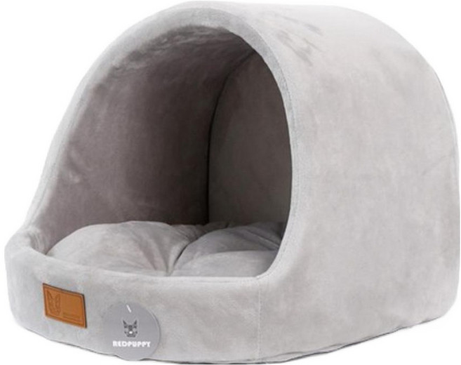 REDPUPPY 圓頂絨毛寵物屋, 淺灰色, 1個