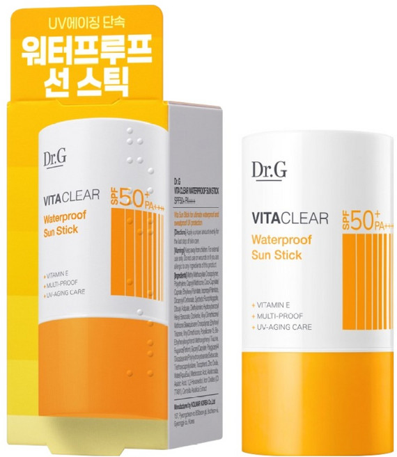 닥터지 비타 클리어 워터프루프 선 스틱 SPF50+ PA++++, 21g, 1개