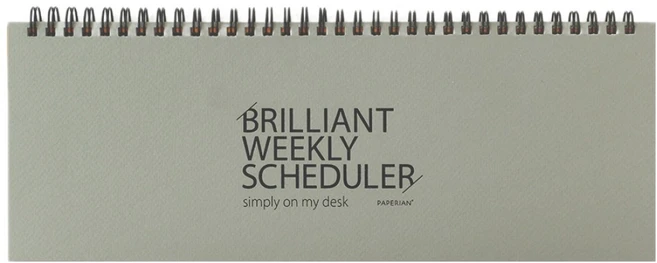 페이퍼리안 브릴리먼트 만년 위클리 스케줄러, 그레이, 1개 - 쿠팡