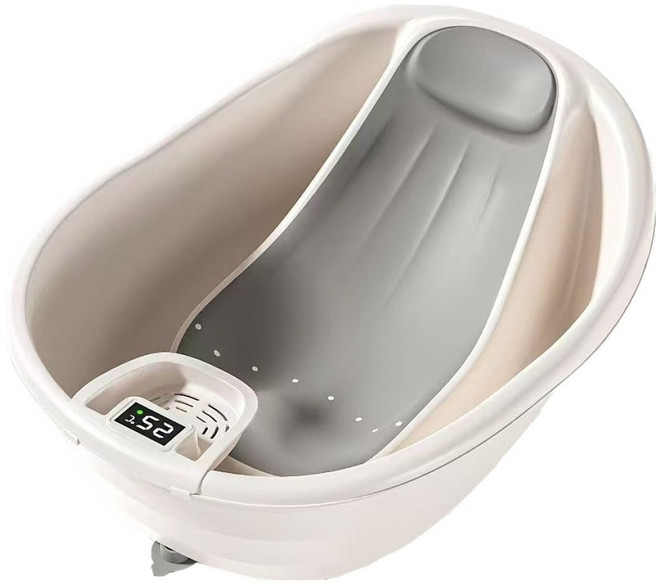 맘스아이 다움 온도감지 아기욕조, 그레이