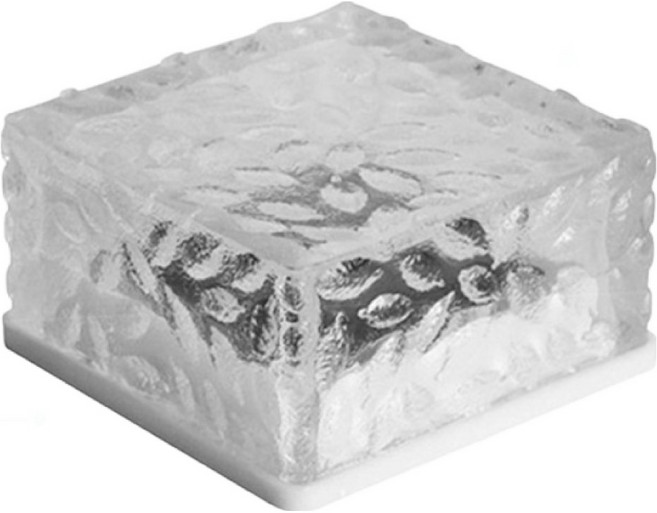 AHOYE 太陽能防水LED冰磚燈 暖光, 透明色