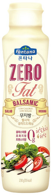 폰타나 무지방 발사믹 드레싱, 230g, 1개