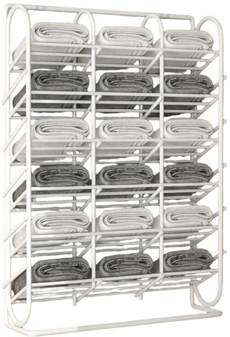 블루레이크 무타공 벽걸이 양말 속옷 정리대 대, 화이트, 1개