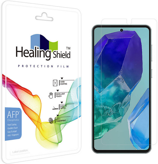 힐링쉴드 올레포빅 휴대폰 액정보호필름 세트, 1세트