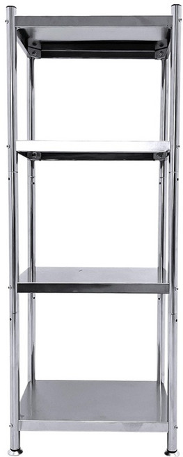 Lifecode 生活密碼 收納王304不鏽鋼夾縫架, 4層, 銀色