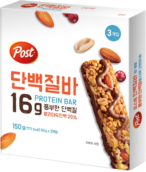 포스트 단백질바 3p, 150g, 1개