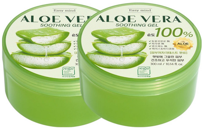 이지마인드 알로에베라 수딩젤, 300g, 2개