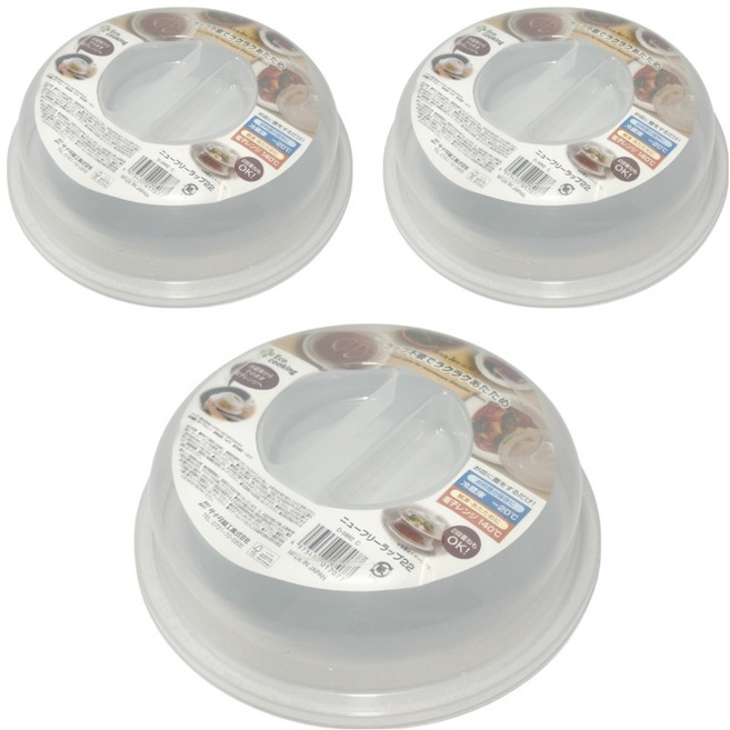 Sanada Seiko 微波蓋 D-5892 22cm, 透明色, 3個