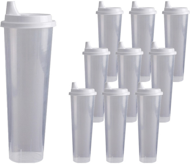 바나나빌딩 일상곳곳 다회용 밀폐용기 물컵, 10개, 1L