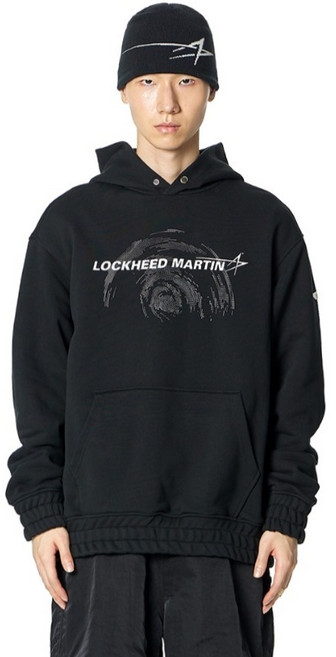 록히드마틴 남녀공용 LM 그래픽 후드 티셔츠 L15UTH021