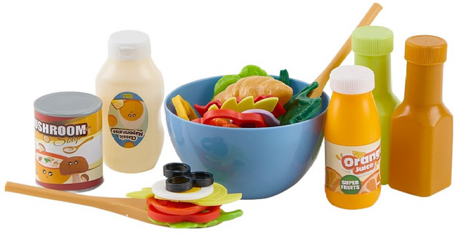 너처네이처 캐스비 플레이 샐러드 만들기 세트, 혼합색상, 1세트