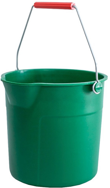 트러스트 철손 원형 버켓 10L, 초록, 1개