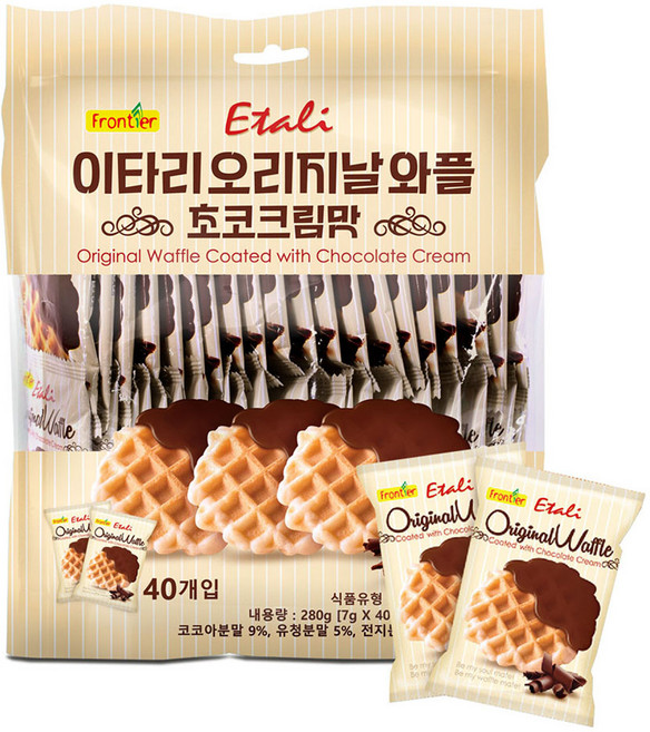 이타리 오리지날 와플 초코크림맛, 1개, 280g