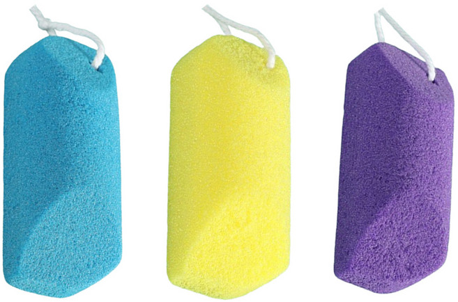 소아레 스펀지 발 각질제거기 랜덤발송, 11g, 3개, 1개입