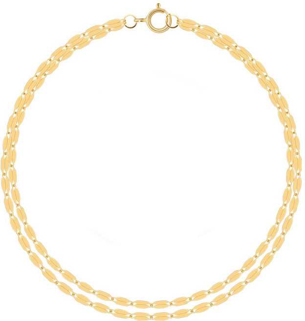 GOLDPANG 女款 18K 甜芒果日常疊戴雙鍊手鍊