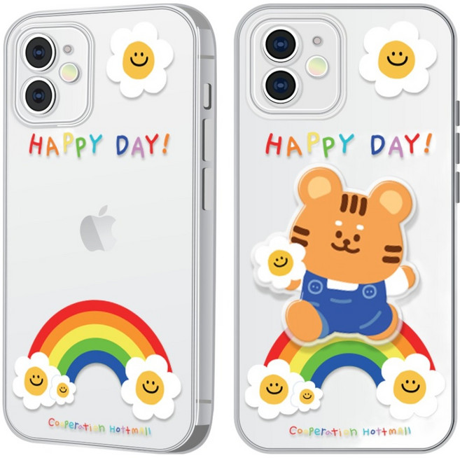 hottmall 吊帶褲Hoya印花手機殼 + 手機支架組合