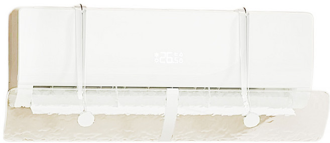 픽딜 깔끔한 에어컨 바람막이 투명빙하무늬 86 x 16 x 58 cm, 1개