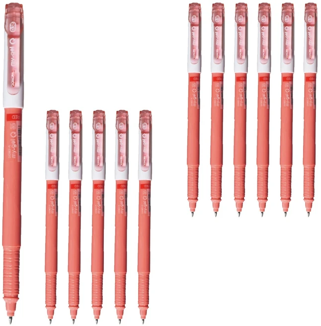 동아 마이겔 Q 0.38mm, 12개, 빨강 - 쿠팡