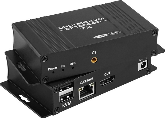 컴스 HDMI KVM 리피터 4K UHD 120m, 1개, OU110