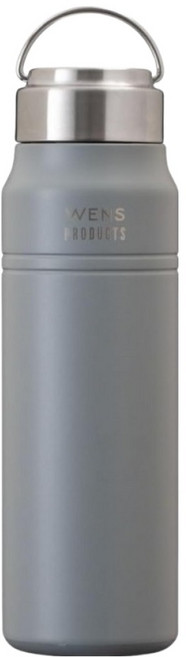 WENS PRODUCTS 螺旋蓋真空隔熱防刮戶外保溫瓶 AWPB-701GY 拉環式, 1個, 700ml, 岩石灰