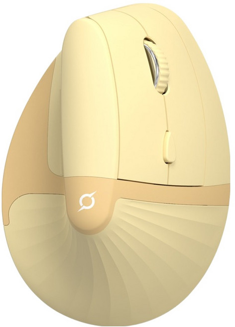 COX 인체공학 버티컬 저소음 블루투스 무선 마우스, Yellow, CEM20