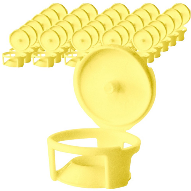 원터치 바퀴벌레 먹이캡 노랑색, 100개