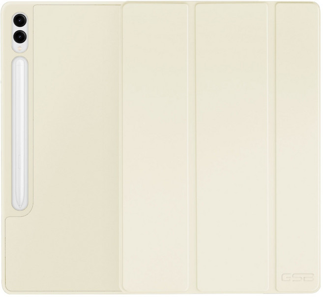 지에스비케이스 S펜 수납 파스텔 스마트 커버 케이스, 크림아이보리, 1개