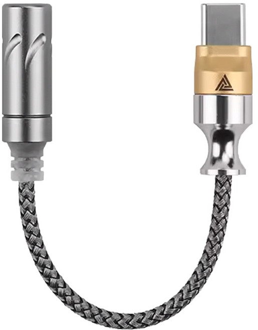 큐케이제트 C타입 고음질 DAC 이어폰 젠더 3.5mm, 글리밍 실버, 1개, TC MAX Pro
