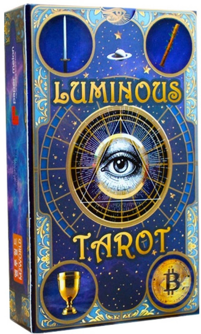 타로해석 1초컷 루미너스타로 한글뜻 QR코드 해석 타로카드, 혼합색상, 1개