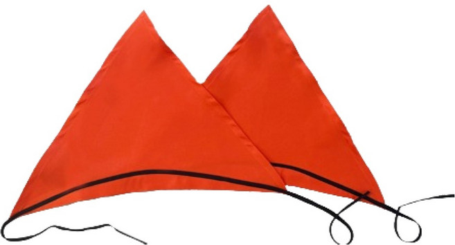 부용 업소용 두건, 오렌지, 2개