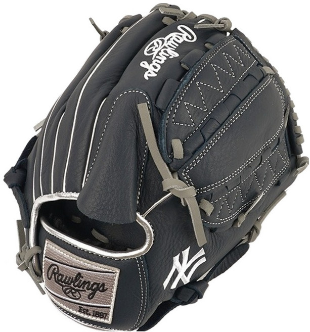 롤링스 셀렉트 프로 라이트 스페셜 오더 MLB 팀 로고 글러브 우투용 GHW5SPL206-12-NYY, 네이비, 1개