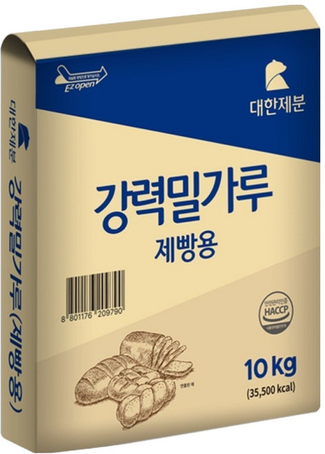 대한제분 강력 밀가루 제빵용, 10kg, 1개