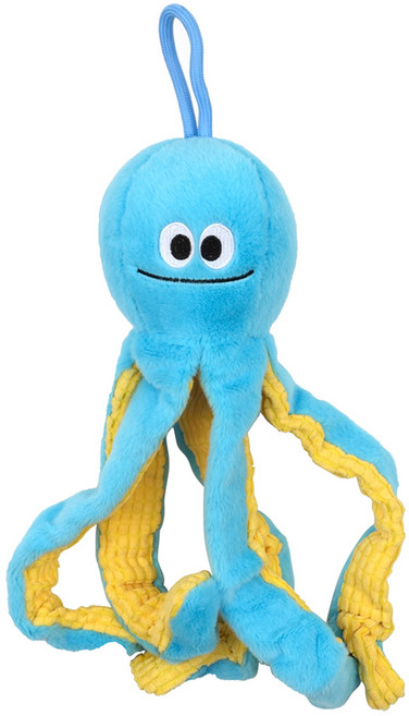 패리스독 강아지 장난감 길쭉이 문어 토이, 블루, 1개