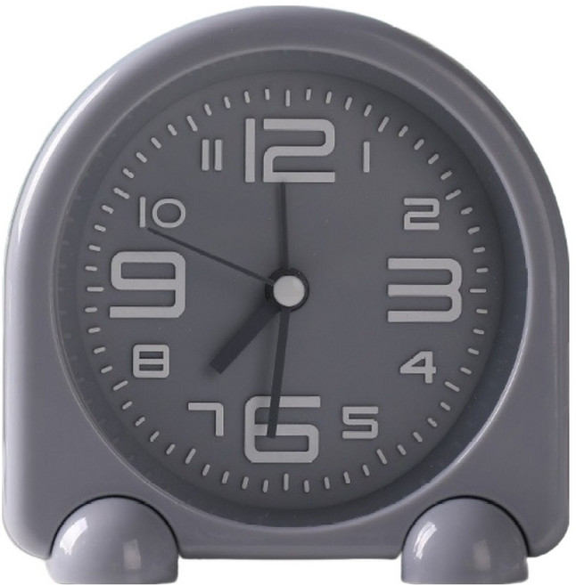 덴빌리어 스텐딩 알람시계 11 x 4.7 x 11 cm, 다크 그레이