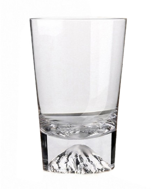 日式硝子雪山玻璃杯, 高款透明, 1個