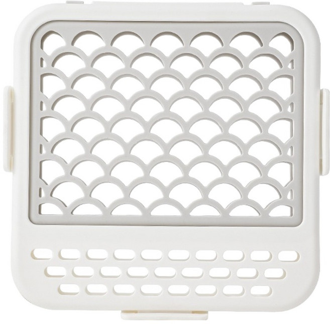 리코베이직 젖병 빨대부품 식기세척 바구니, 화이트, 1개, 1단