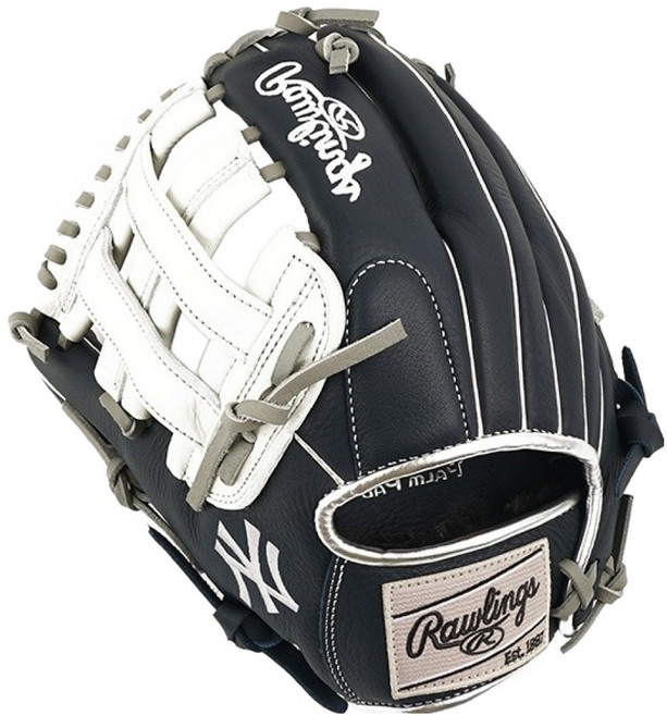 롤링스 셀렉트 프로 라이트 스페셜 오더 MLB 팀 로고 글러브 GHW5SPLNA-6-NYY(RH), 네이비, 1개