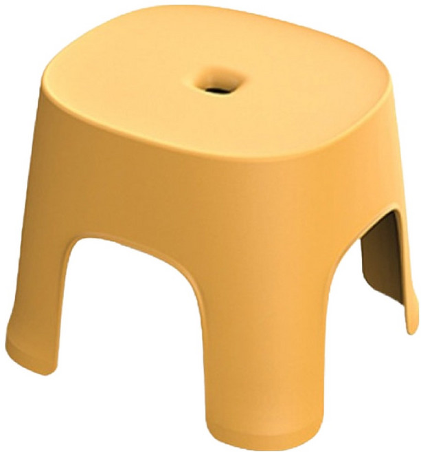 小麥購物 北歐風穿鞋小矮凳 L1113, 1個, 秋香黃