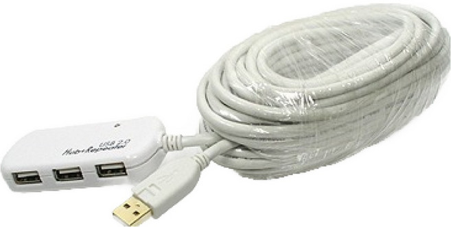 컴스 USB 리피터 USB 4포트 허브 A2356, 혼합색상, 1개