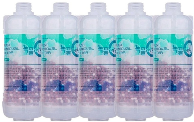 에프엘피 샤워기 필터 고급 대, 5개, 무향