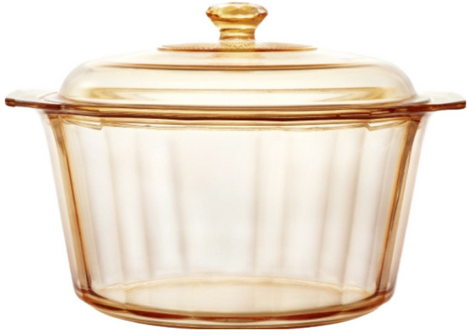 Corelle Brands 康寧餐具 Visions 晶鑽透明鍋 5L, 24.5cm, 黃色, 1個