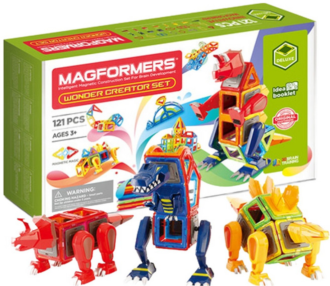 맥포머스 원더 크리에이트 세트 121p, 혼합색상, 1개