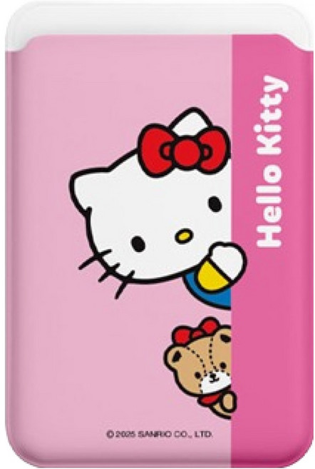 엠픽 헬로키티 피카부 3장수납 맥세이프 무광 카드슬롯, 핑크, 1개