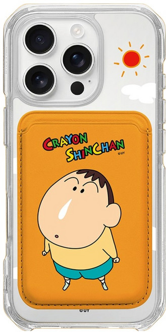 Design Skin 蠟筆小新 MagSafe 手機殼 + 皮革口袋套組